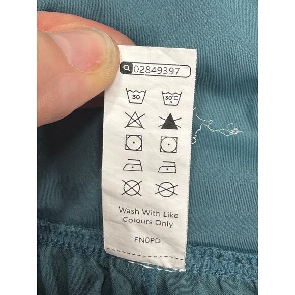 Halara Play It My Way Women's Blue/Green Split Leg Pants - Size XL (30x23.5) - Picture 4 of 4